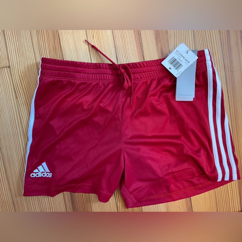 NWT adidas AEROREADY shorts, RED